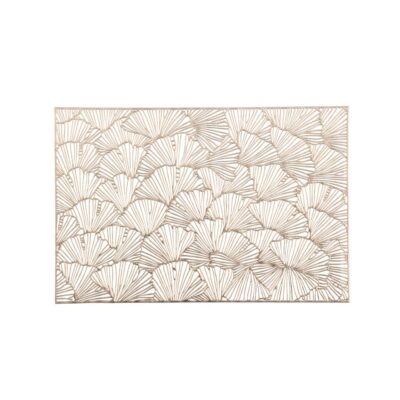 Padėkliukas stalo auksinės spalvos plastikinis 30x45 cm 609698