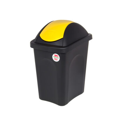 Šiukšliadėžė rūšiavimui 30 l 29x39x50 cm juoda/geltona MULTIPAT Stefanplast