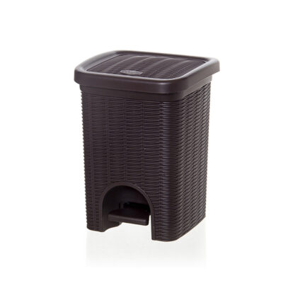 Šiukšliadėžė su pedalu  6 l Elegance ruda 20,5x20,5x28 cm Italija Stefanplast