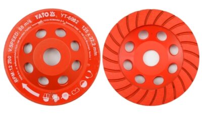 Diskas šlifavimui deimantinis plokščias betonui 125 mm YT-6032 YATO