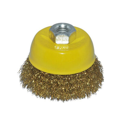Šepetys šlifavimo kūginis žalvarinis su varžtu  75 mm 0893075 Crownman (1)
