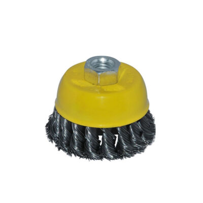 Šepetys šlifavimo kūginis suktos vielos su varžtu 100 mm 0892100 Crownman (1)
