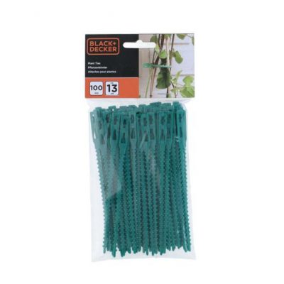Dirželiai augalams rišti 100 vnt. 13 cm BlackDecker 871125223696