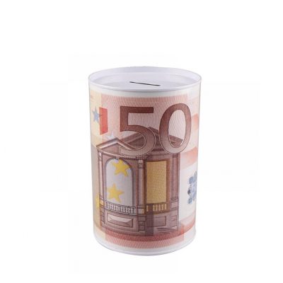 Taupyklė metalinė su euro piešiniu 8x13 cm 871125285247