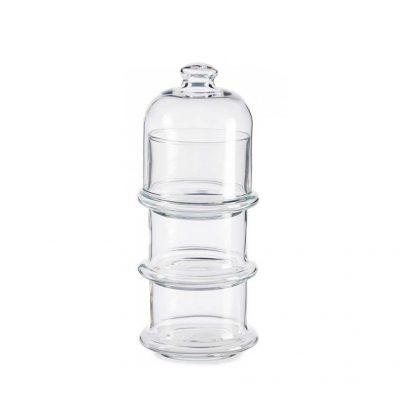 Serviravimo indas saldumynams 3 aukštų 9x9x22 cm 3x230 ml Pasabahce 20303