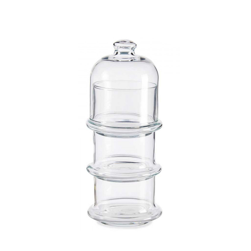 Serviravimo indas saldumynams 3 aukštų 9x9x22 cm 3x230 ml Pasabahce 20303