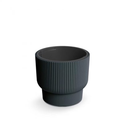 Vazonas MILLY su įdėklu 14/10 L D299xH270 mm antracito sp. Prosperplast