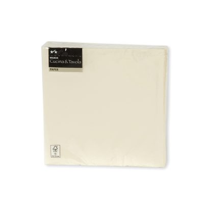 Servetėlės popierinės šampano spalvos 33x33 cm 30 vnt. 7613434058573