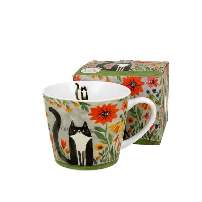 Puodelis porcelianinis Katė pievoje 600 ml DUO