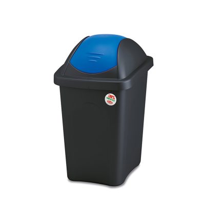 Šiukšliadėžė rūšiavimui 30 l 29x39x50 cm mėlyna/juoda MULTIPAT 70212 Stefanplast