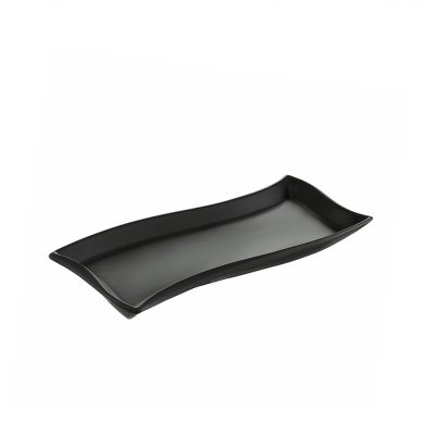 Padėklas/lėkštė 30x10 cm SALSA porcelianas, juoda spalva Ambition 94759