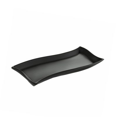 Padėklas/lėkštė 35x12 cm SALSA porcelianas, juoda spalva Ambition 94760