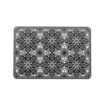 Padėkliukas stalo 30x45 cm juodas, PVC Lace 4Living 614028