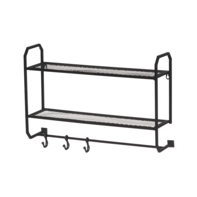 Lentynėlė pakabinama metalinė su kabykla 62x15x44 cm 4Living 606783