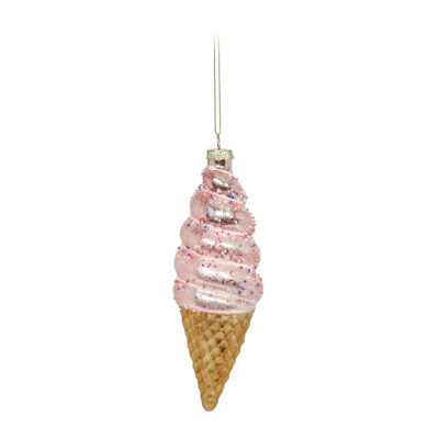 Eglutės papuošalas stiklinis Ledai 6x18 cm Ornaments KLD