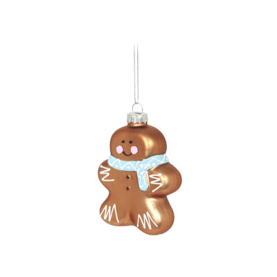 Eglutės papuošalas stiklinis Meduolis 7.5x2.7x9.5 cm Ornaments KLD