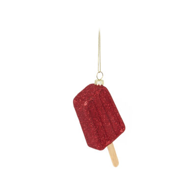 Eglutės papuošalas stiklinis Ledai 4.8x2.6x12 cm Ornaments KLD