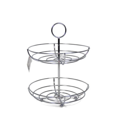 Vaisinė metalinė 2 aukštų 26x26x34 cm 8430540606455