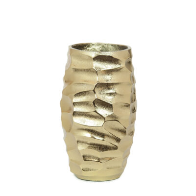 Vaza metalinė aukso sp. 17,5x15x31,5 cm DECOSILUET