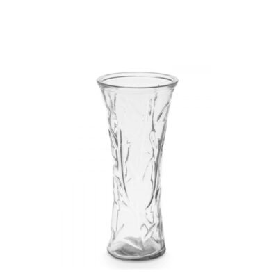 Vaza stiklinė skaidri 25x12,3x25 cm Giftdecor 77798