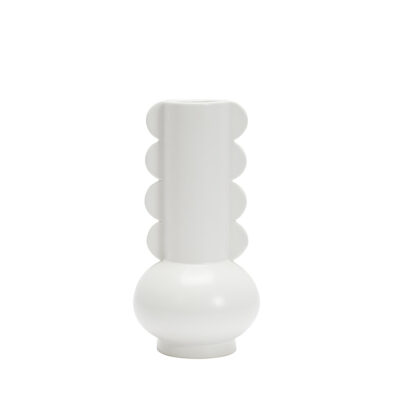 Vaza keramikinė baltos sp. D8xH15 cm Home Deco HD9050/WEB