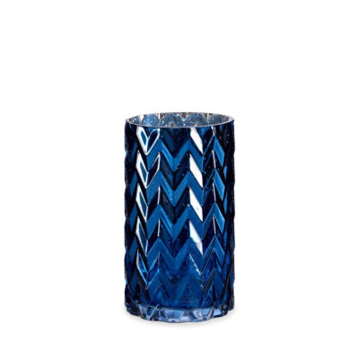 Vaza stiklinė D11xH20 cm mėlyna Giftdecor 77886