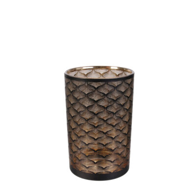 Vaza stiklinė rusva sp. H20 cm ASTER Home Deco HD9026