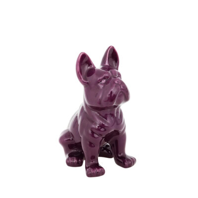 Figūrėlė keramikinė Buldogas violetinės sp. 23,5x18x12 cm Atmosphera 168329