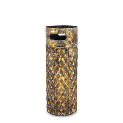 Skėčių stovas metalinis aukso sp. 35x20x20 cm 163760