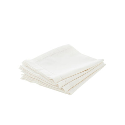 Servetėlių rinkinys 4 vnt 40x40 cm medvilninės, baltos Atmosphera 146341Z