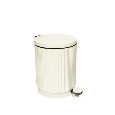 Šiukšliadėžė metalinė 5 l 27x20,5x28 cm kreminės spalvos Onyx 5Five 200173A