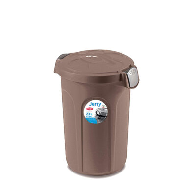 Šiukšliadėžė su užspaudžiamu dangčiu 23 l Jerry 37x32x46 cm Italija STEFANPLAST