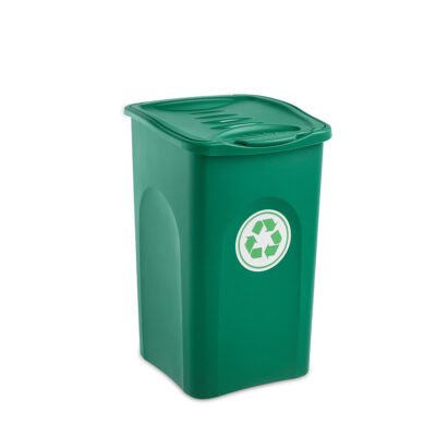 Šiukšliadėžė rūšiavimui 50 l 37x37x56 cm žalia BEGREEN 70602 Stefanplast
