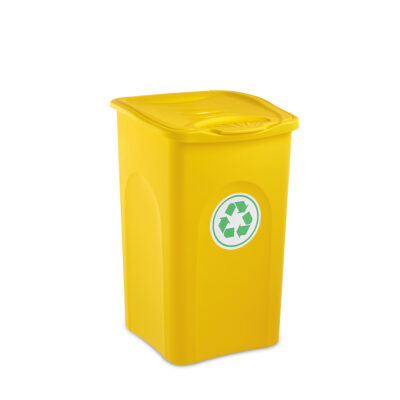 Šiukšliadėžė rūšiavimui 50 l 37x37x56 cm geltona BEGREEN 70600 Stefanplast
