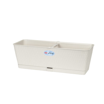 Vazonas LIBERTY lovelis su vand. rez. 9 L 50x18x16 cm kreminė sp. 87556 STEFANPL