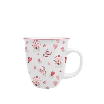 Puodelis porcelianinis Valentine 650 ml DUO