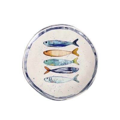 Lėkštė porcelianinė D26 cm Shiny PEIXE La Mediterranea PEI28100