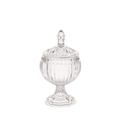 Saldaininė stiklinė su dangteliu H15xD7 cm Home Deco KA6234