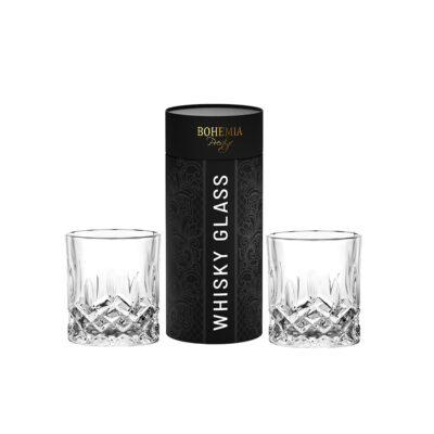 Taurės viskiui 2 vnt. dėžutėje Bohemia 300 ml 168469