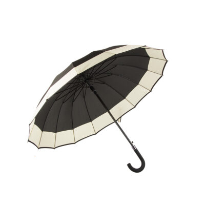 Skėtis automatinis ilgas neslystanti rankena D108 cm H93 cm XXL juodas 25016_CZ