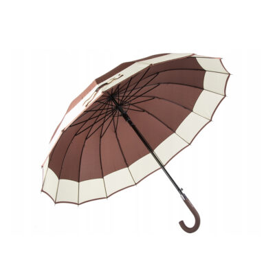 Skėtis automatinis ilgas neslystanti rankena D108 cm H93 cm XXL rudas 25016_BR