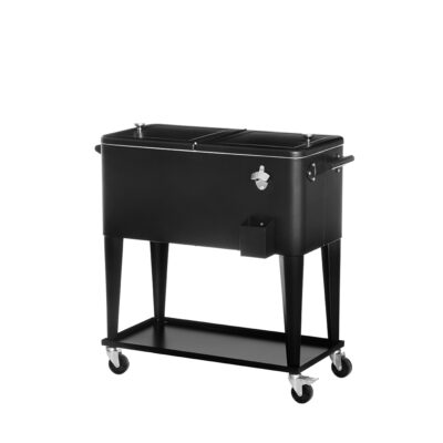Šaltį palaikanti dėžė-stalas 91x45x88 cm 75 l metal., su ratukais Iceman 611516