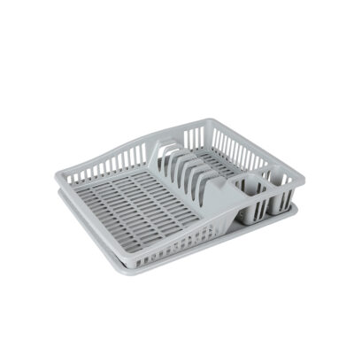 Džiovykla indams 38,5x31x8 cm plastikinė, pilka Urban Living 43216
