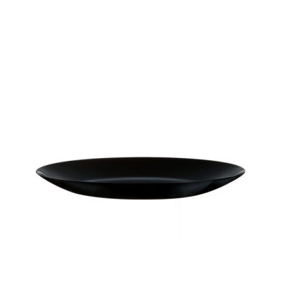 Lėkštė stiklinė juodos spalvos D25 cm ZELIE Luminarc 00508