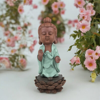 Figūrėlė Buda keramikinė su laikikliu smilkalams 12x12x25 cm Zen Arome