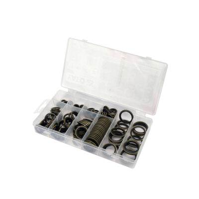 O-žiedų rinkinys slėginis metalas/guma NBR70 150 vnt. YT-068582 YATO