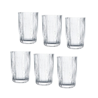 Stiklinių komplektas 6 vnt 350 ml D7,9xH8 cm RILLET Ambition 67605