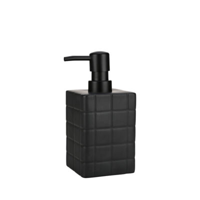 Muilo dozatorius D7,5xH15 cm keramikinis, juodas Tiles Estia 02-27698