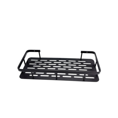 Lentynėlė voniai metalinė juoda 40x13x4 cm 27246