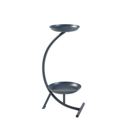 Stovas gėlėms metalinis 61,5x30x25 cm juoda sp. Aalten PXFF-0151 84315606